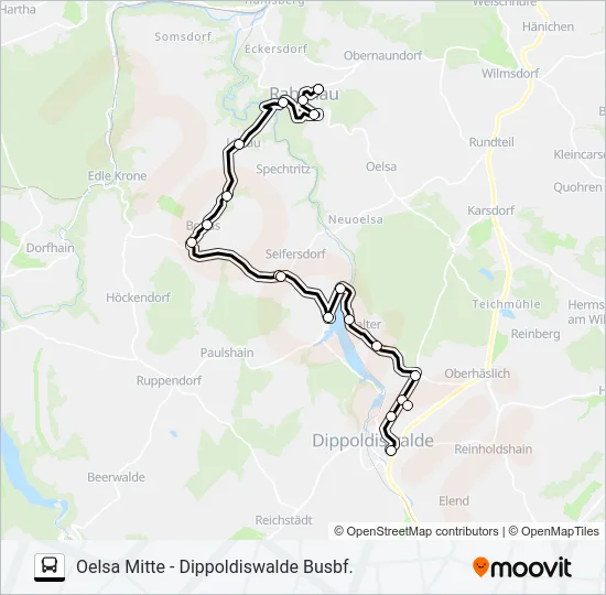 376 Bus Line Map