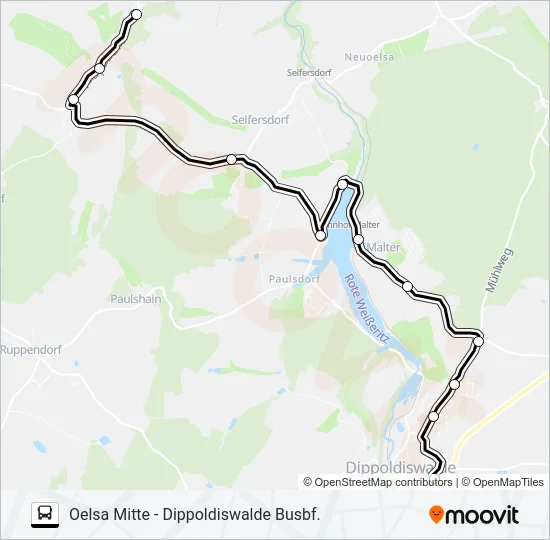 376 Bus Line Map