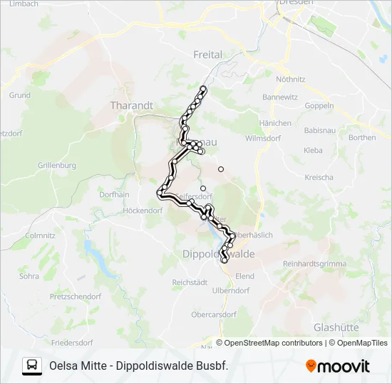 376 Bus Line Map