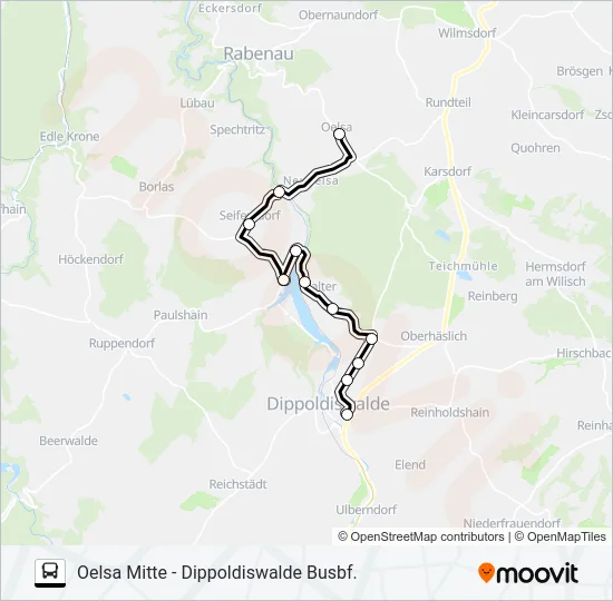 376 Bus Line Map