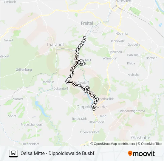 376 Bus Line Map