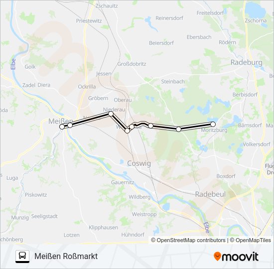 Автобус M: карта маршрута