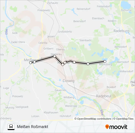 M Bus Line Map