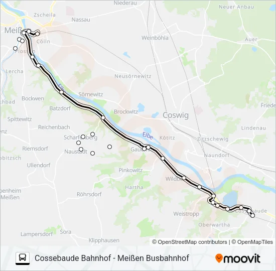 404 Bus Line Map