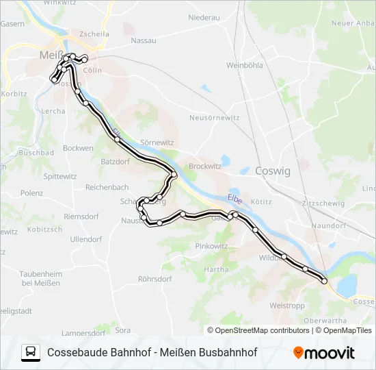 404 Bus Line Map