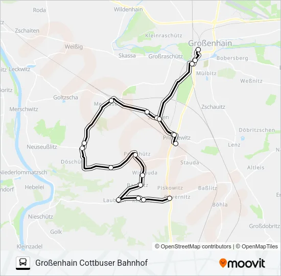 410 Bus Line Map