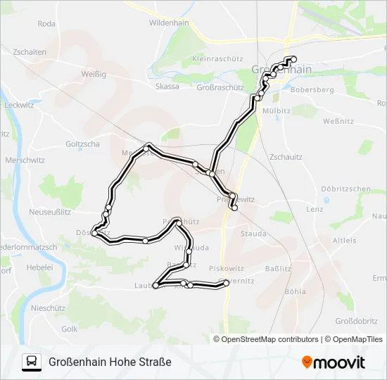 410 Bus Line Map