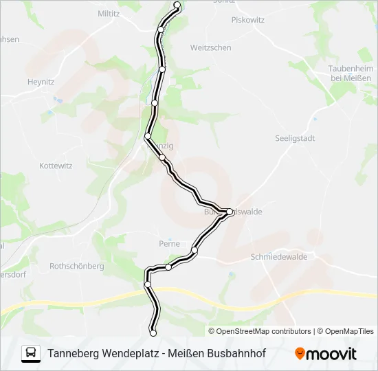 413 Bus Line Map
