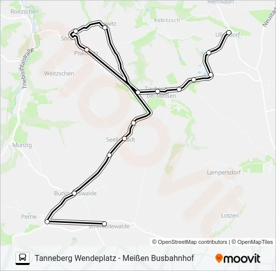 414 Bus Line Map