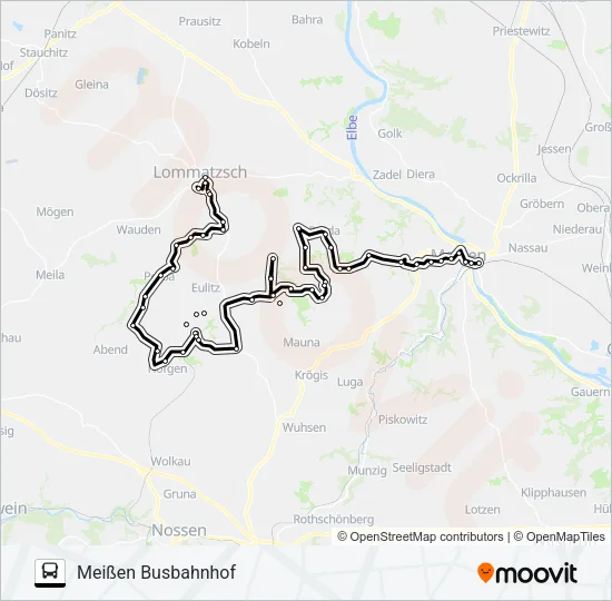 417 Bus Line Map