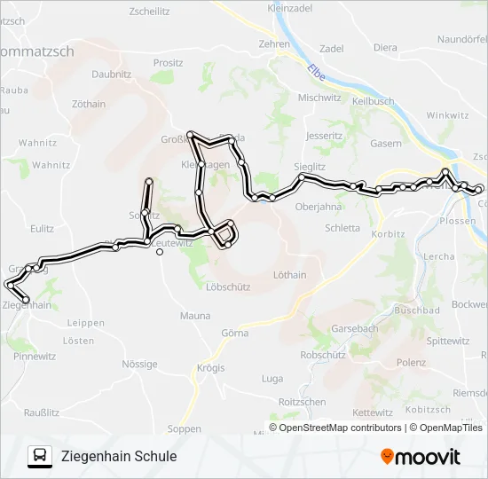 417 Bus Line Map