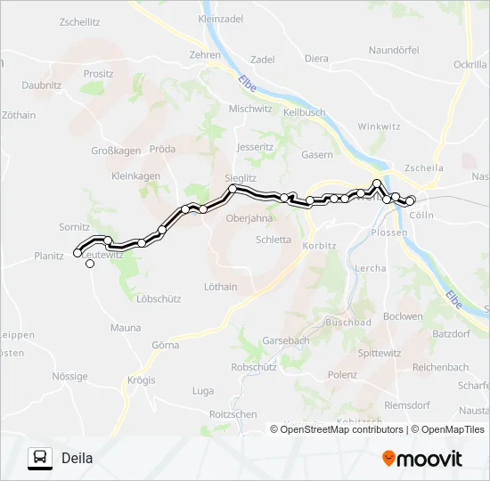 417 Bus Line Map