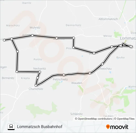 419 Bus Line Map