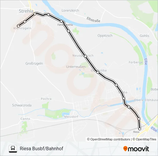 433 Bus Line Map