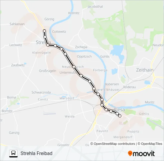 433 Bus Line Map