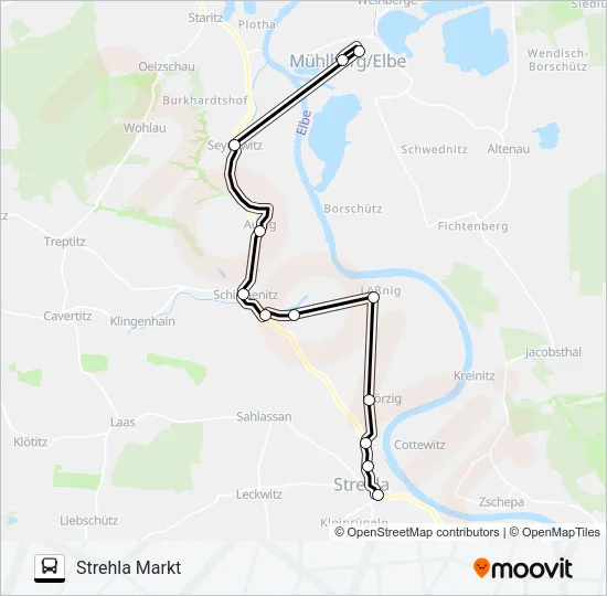433 Bus Line Map