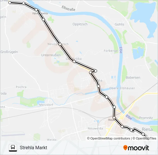 433 Bus Line Map