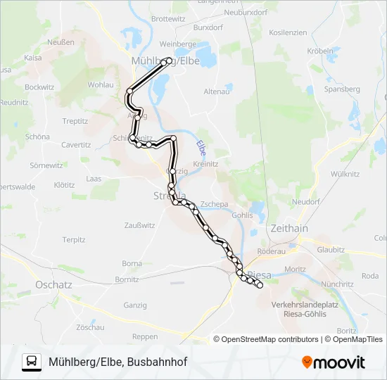 433 Bus Line Map