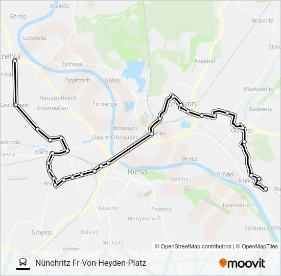 Автобус 442: карта маршрута