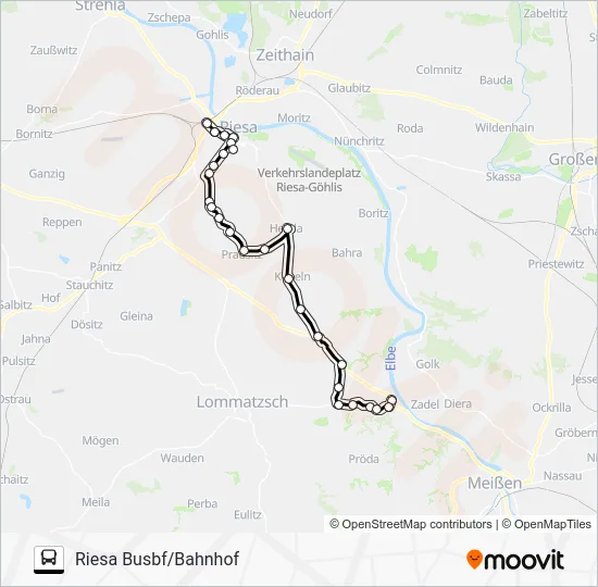 Автобус 445: карта маршрута