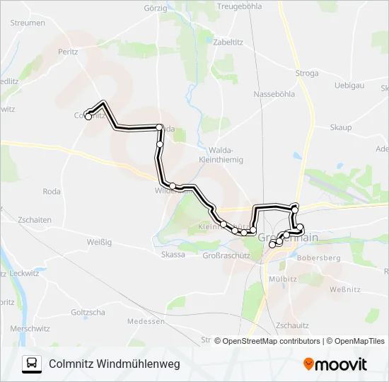 451 Bus Line Map