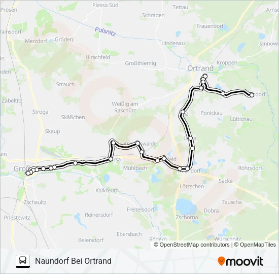 455 Bus Line Map