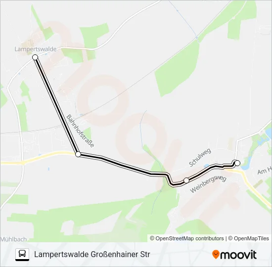 455 Bus Line Map