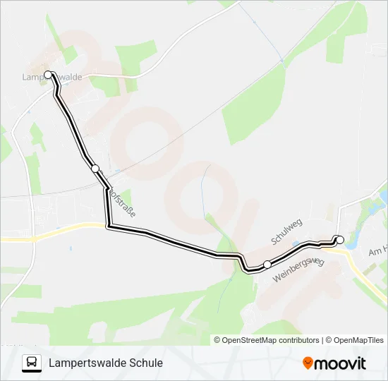 455 Bus Line Map