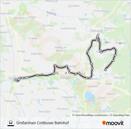 455 Bus Line Map