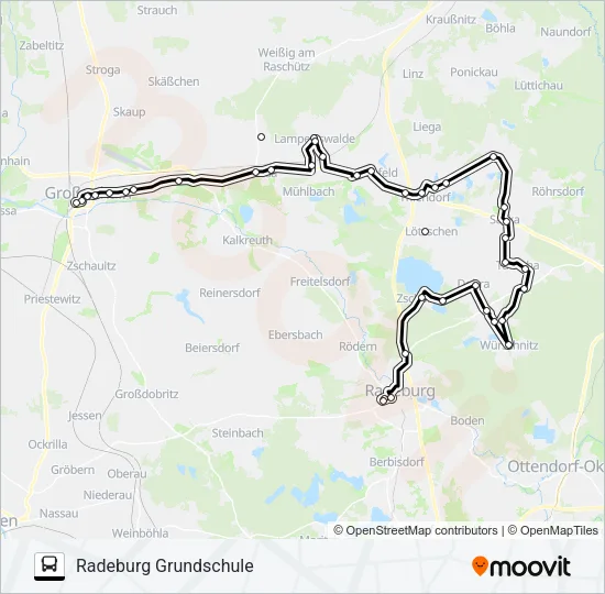 456 Bus Line Map