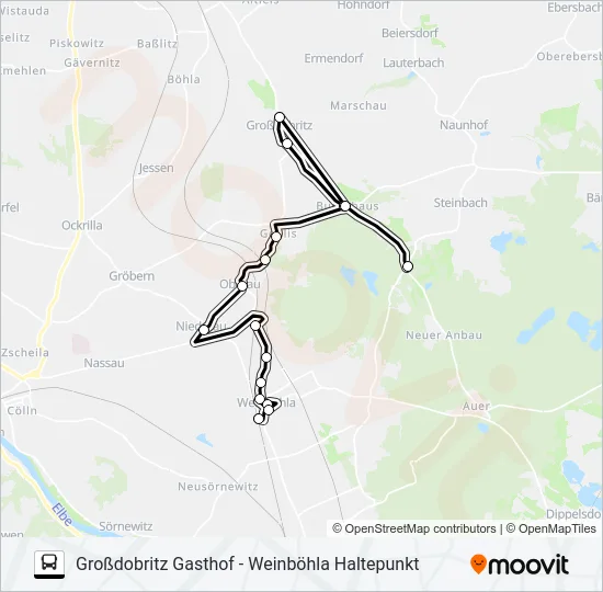 459 Bus Line Map