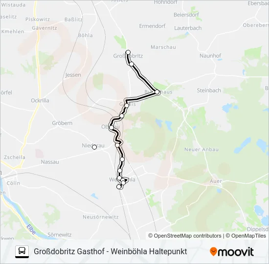 459 Bus Line Map