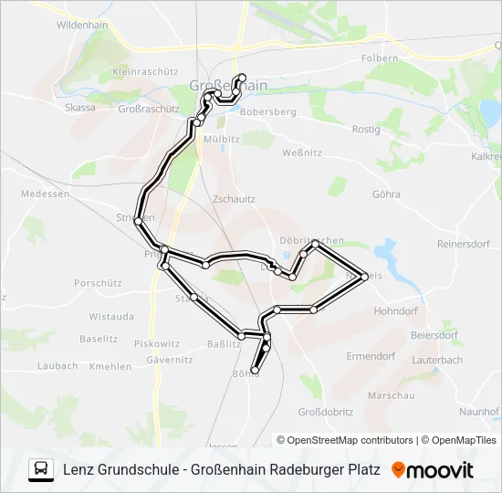 463 Bus Line Map