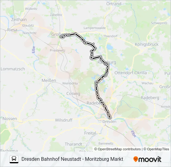 477 Bus Line Map