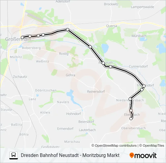 477 Bus Line Map
