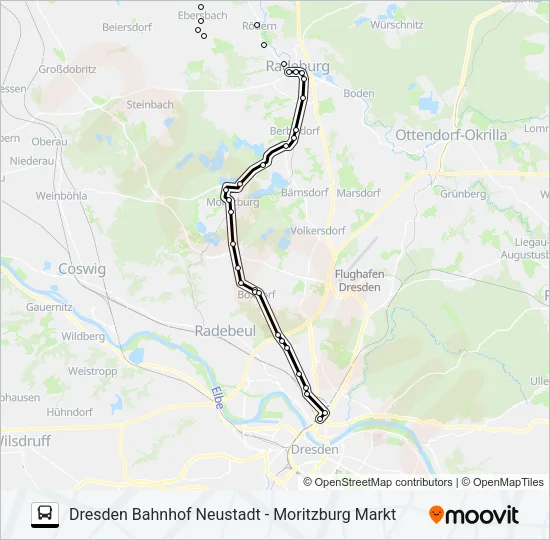 477 Bus Line Map