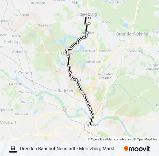477 Bus Line Map