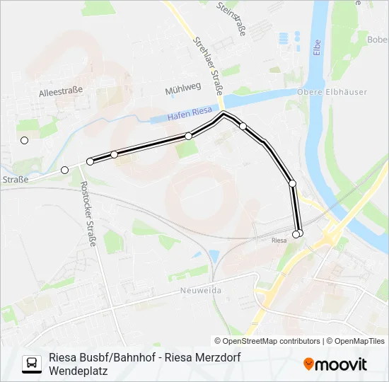 C (RIESA) Bus Line Map