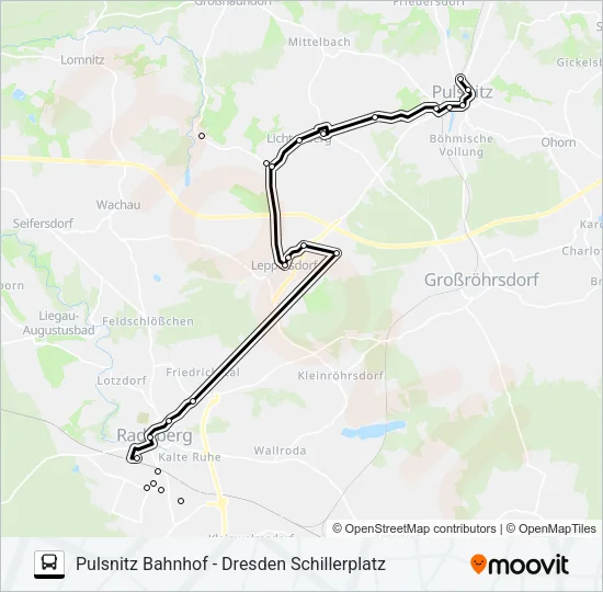 521 Bus Line Map