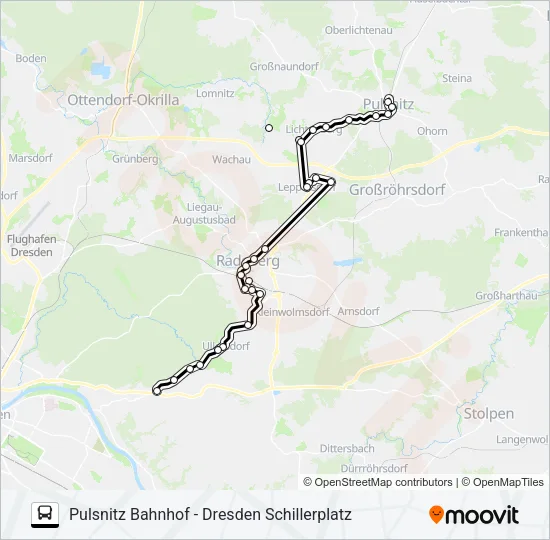 521 Bus Line Map
