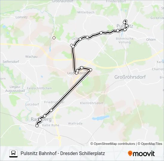 521 Bus Line Map