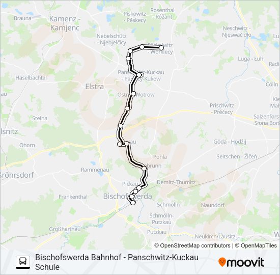 Автобус 739: карта маршрута