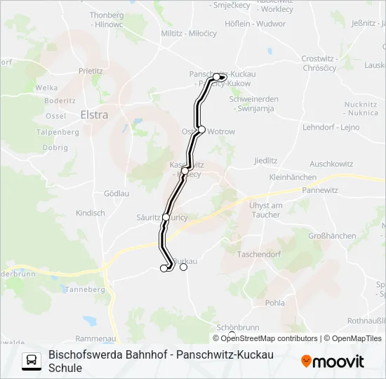 739 Bus Line Map
