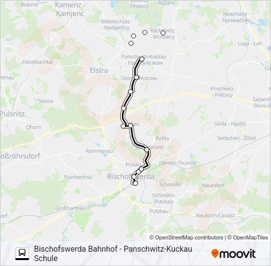 Автобус 739: карта маршрута