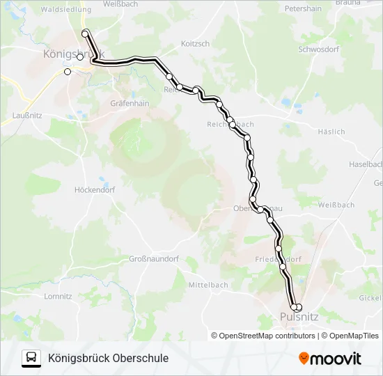 766 Bus Line Map