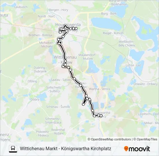 Автобус 780: карта маршрута