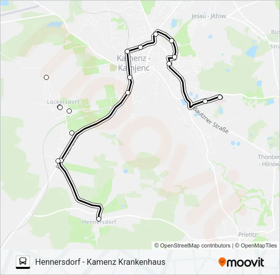 Автобус 22 (KAMENZ): карта маршрута
