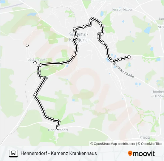 Автобус 22 (KAMENZ): карта маршрута