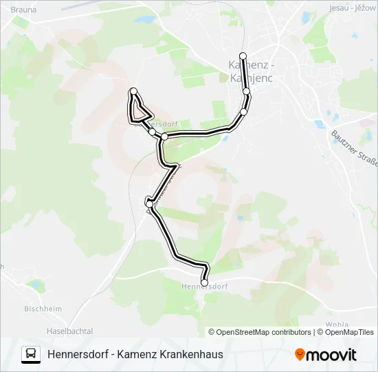 Автобус 22 (KAMENZ): карта маршрута