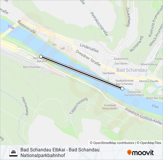 F 5 ferry Line Map